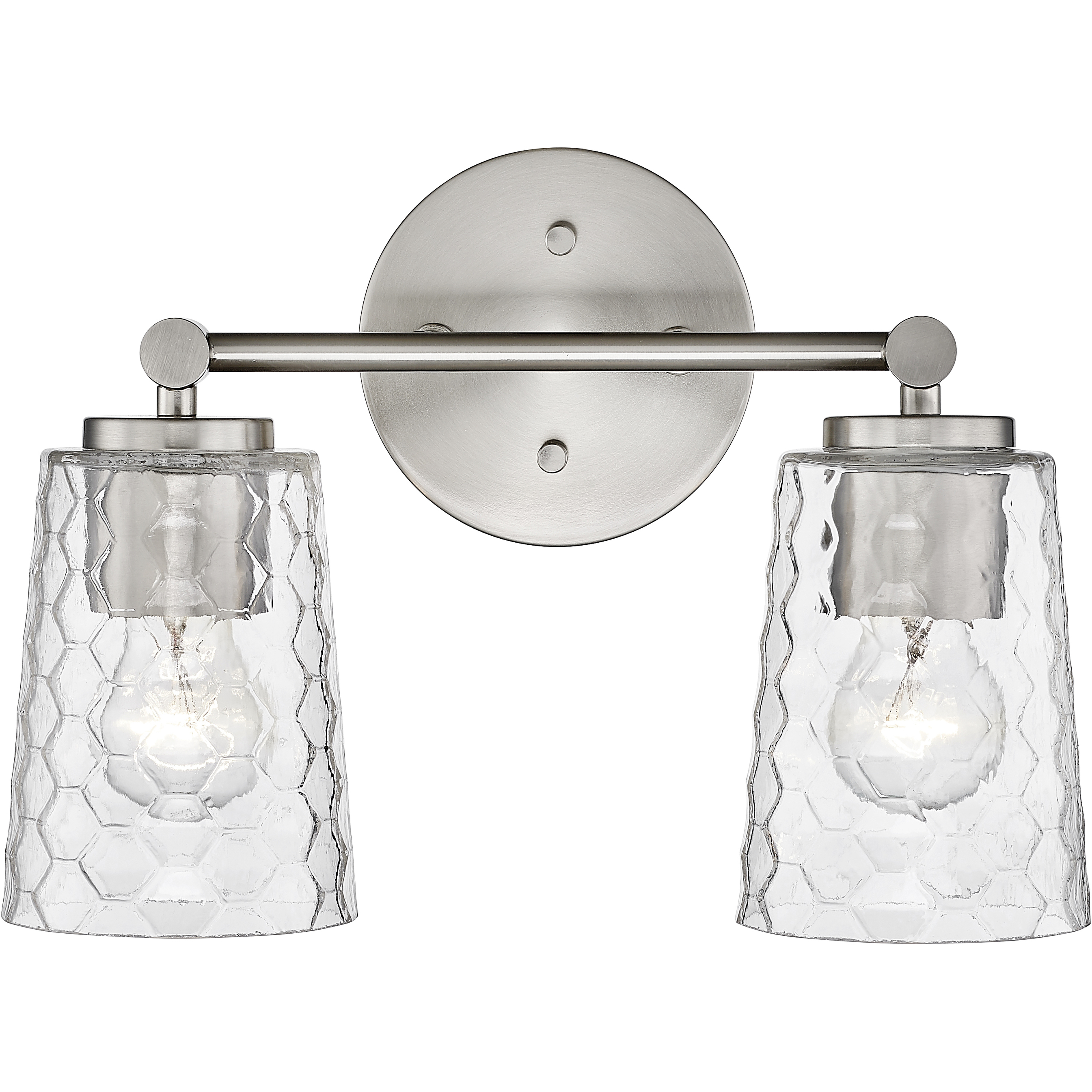 Ashli 2 Light 13.5 inch Brushed Nickel Bathroom Vanity Light Wall Light